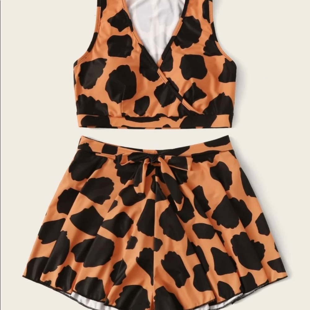 2 piece Print bathing suit - Picture 1 of 8
